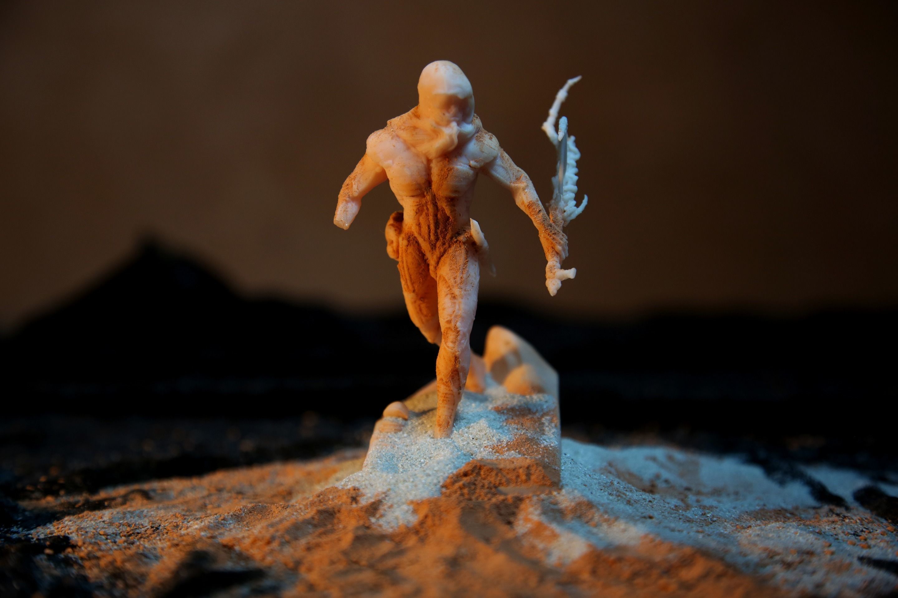 DUNE - Fremen Worm Rider - Dune Arrakis Warrior - Miniature 3D print model_4