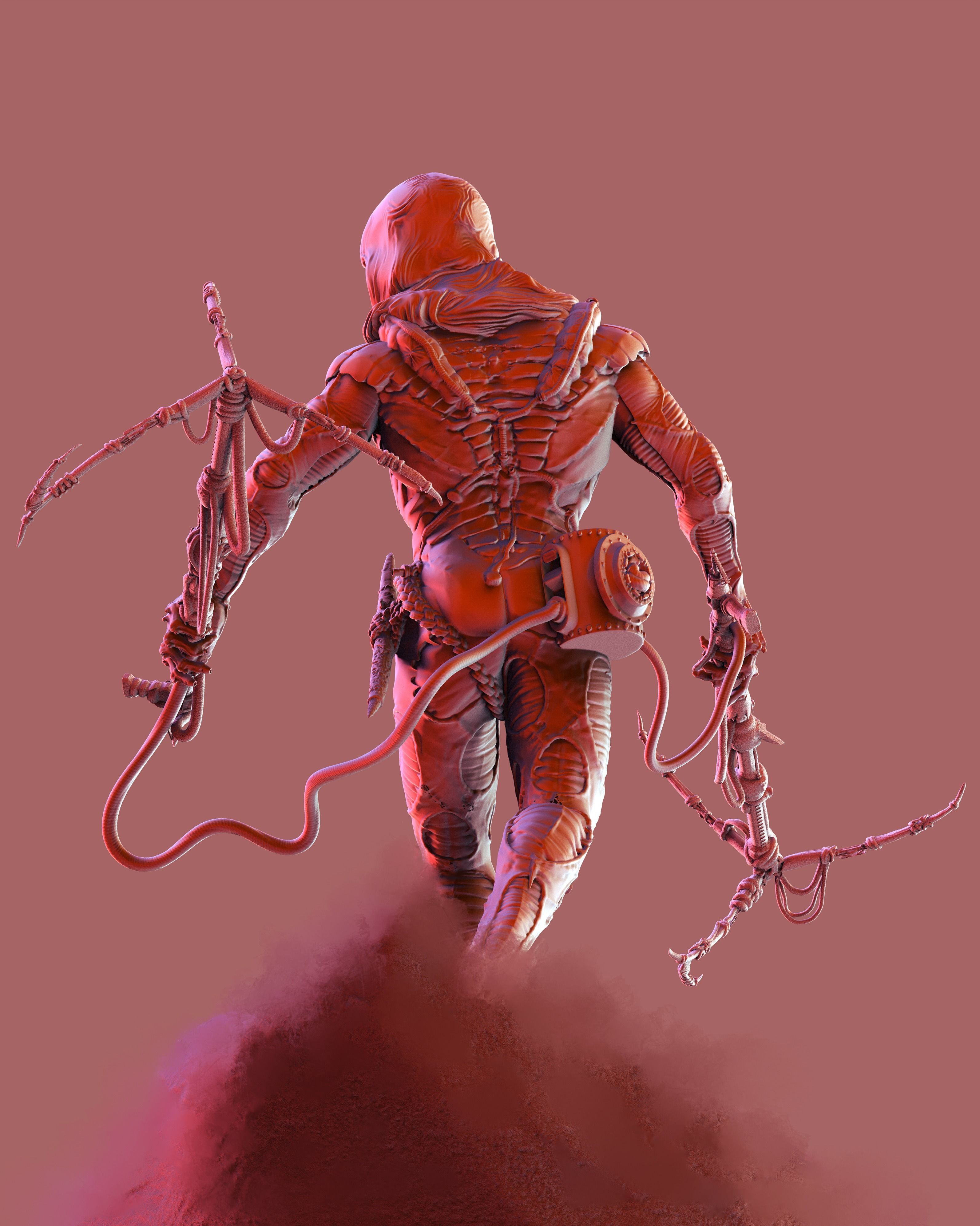 DUNE - Fremen Worm Rider - Dune Arrakis Warrior - Miniature 3D print model_28