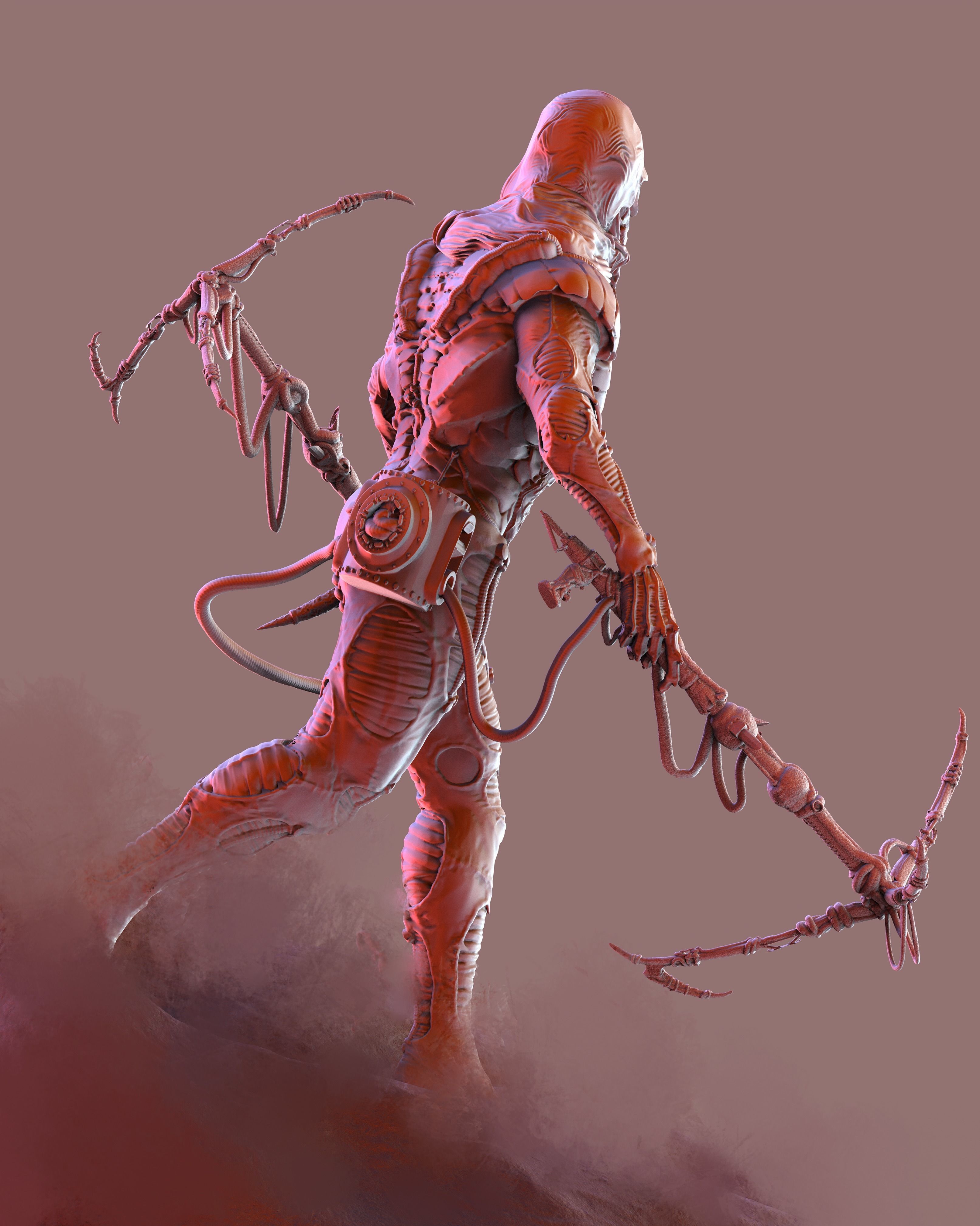 DUNE - Fremen Worm Rider - Dune Arrakis Warrior - Miniature 3D print model_30