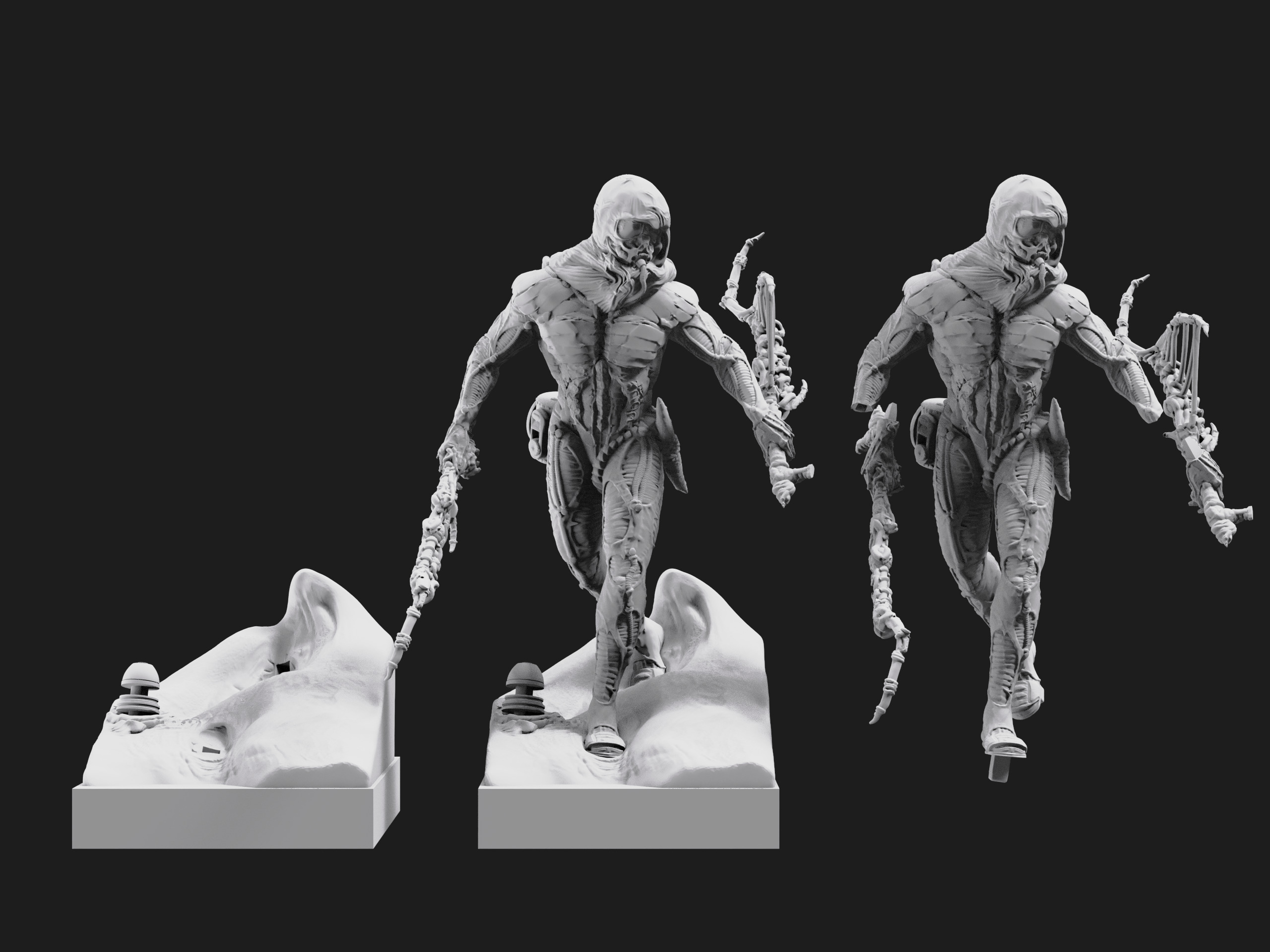 DUNE - Fremen Worm Rider - Dune Arrakis Warrior - Miniature 3D print model_14