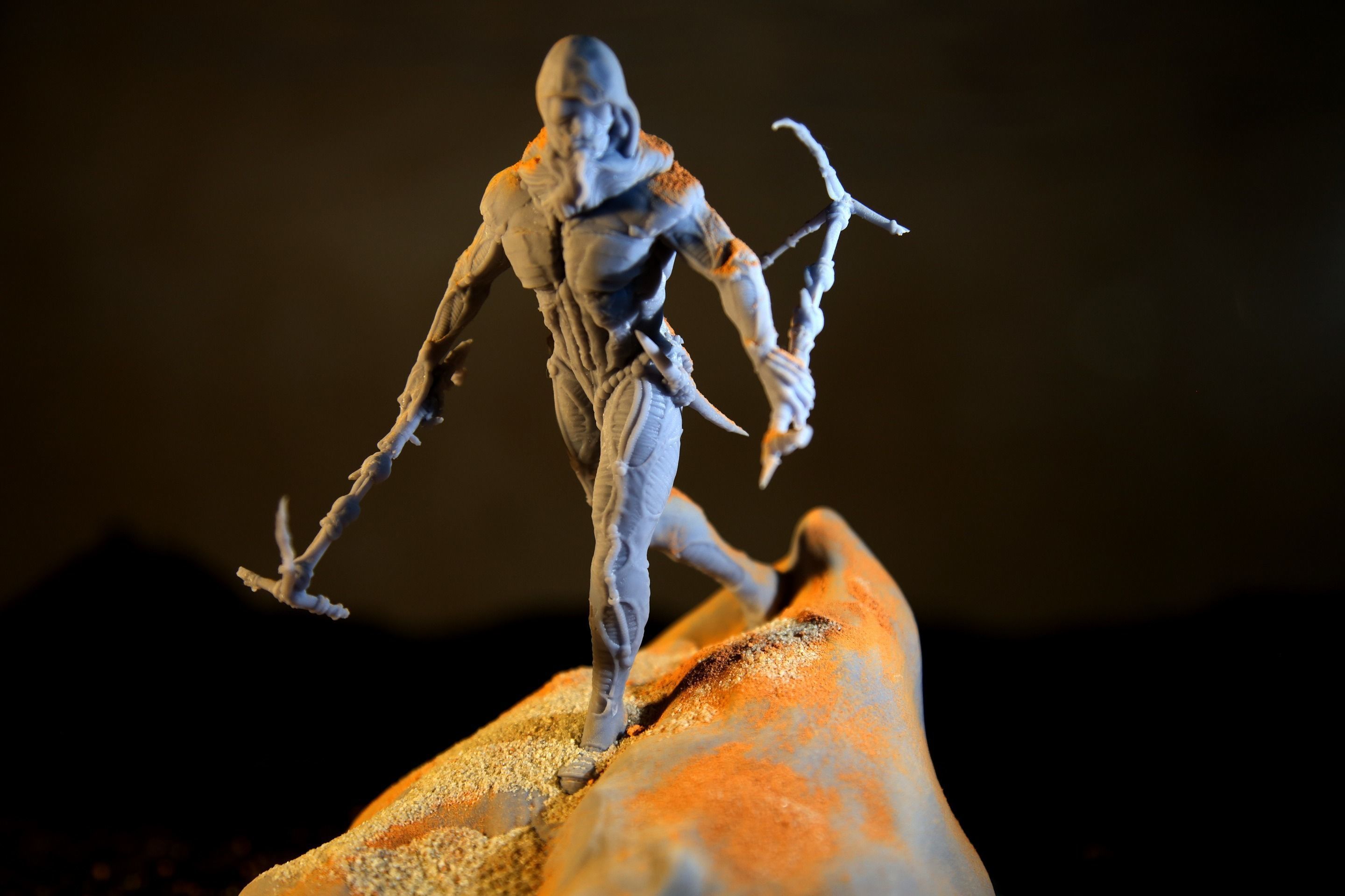 DUNE - Fremen Worm Rider - Dune Arrakis Warrior - Miniature 3D print model_3