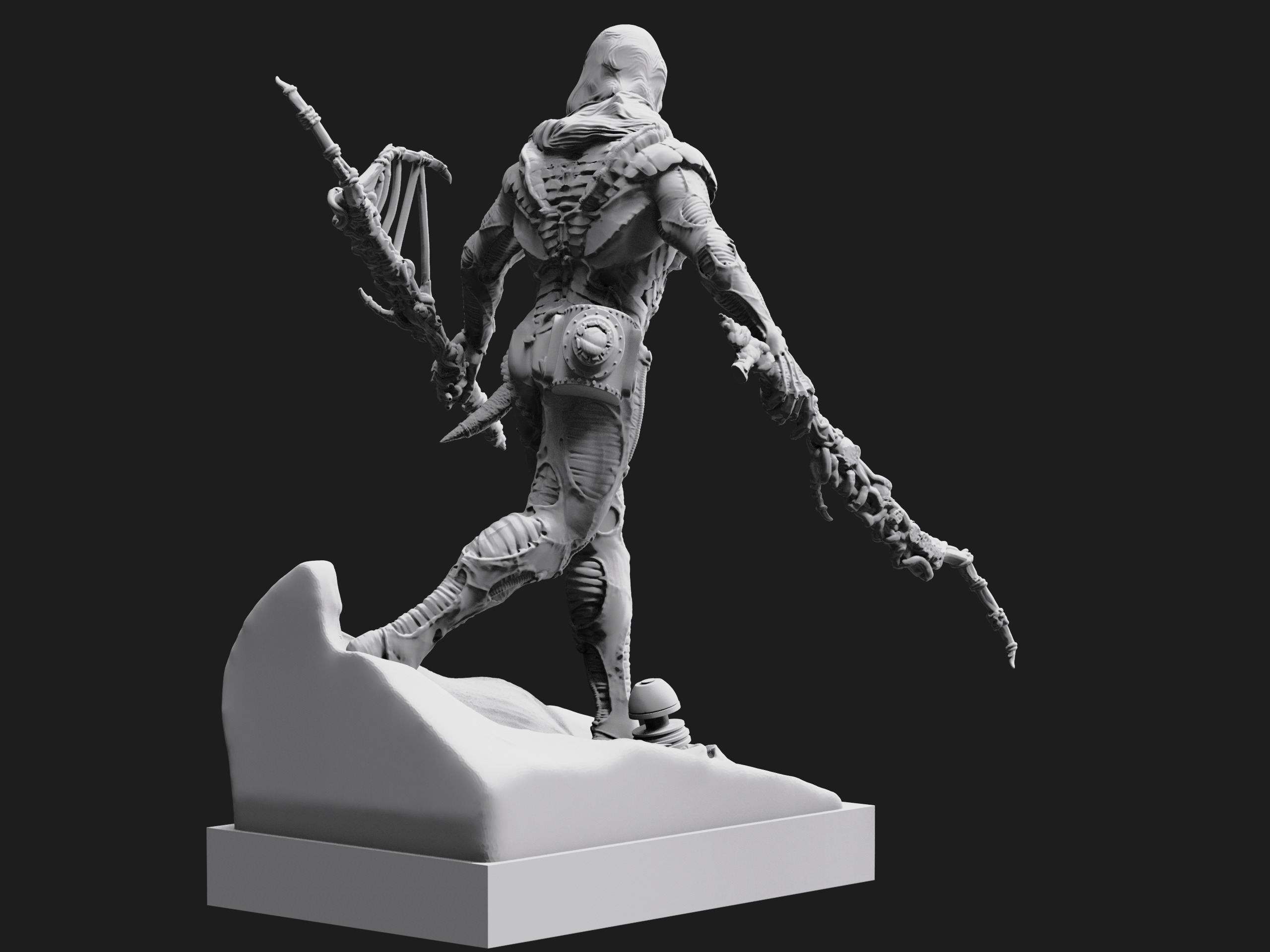 DUNE - Fremen Worm Rider - Dune Arrakis Warrior - Miniature 3D print model_21