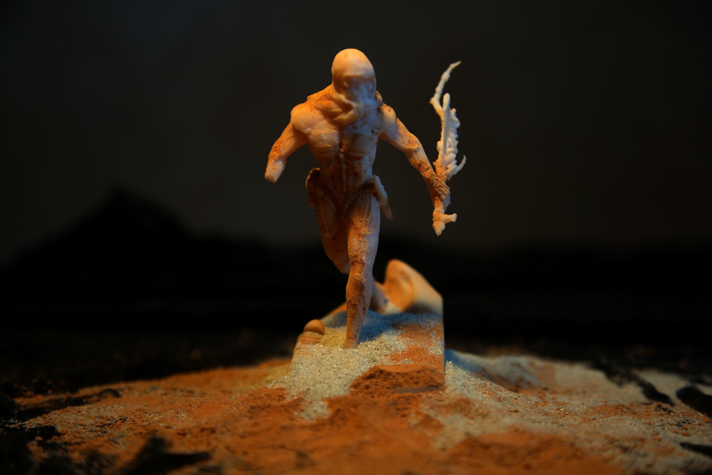 DUNE - Fremen Worm Rider - Dune Arrakis Warrior - Miniature 3D print model_9