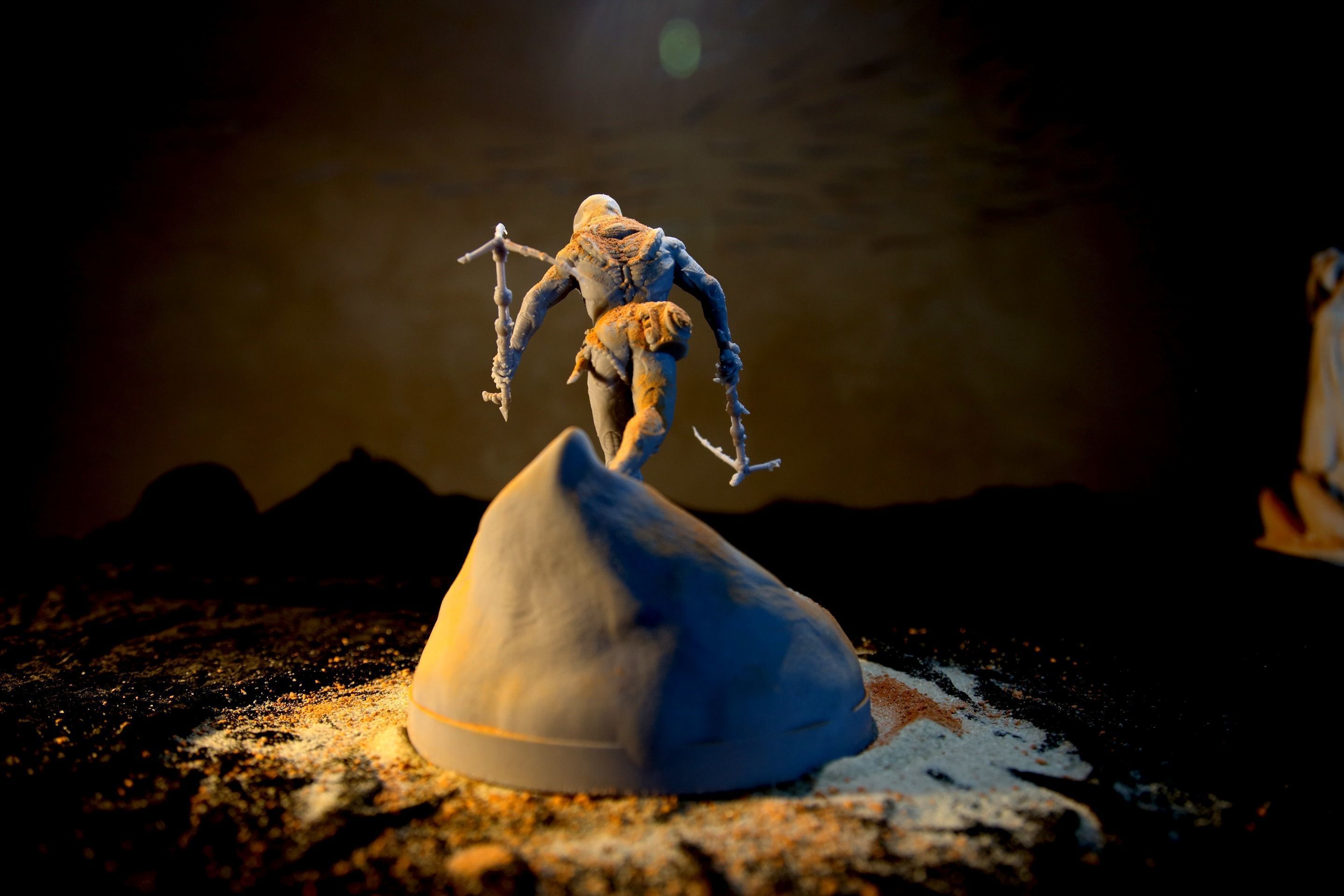 DUNE - Fremen Worm Rider - Dune Arrakis Warrior - Miniature 3D print model_16