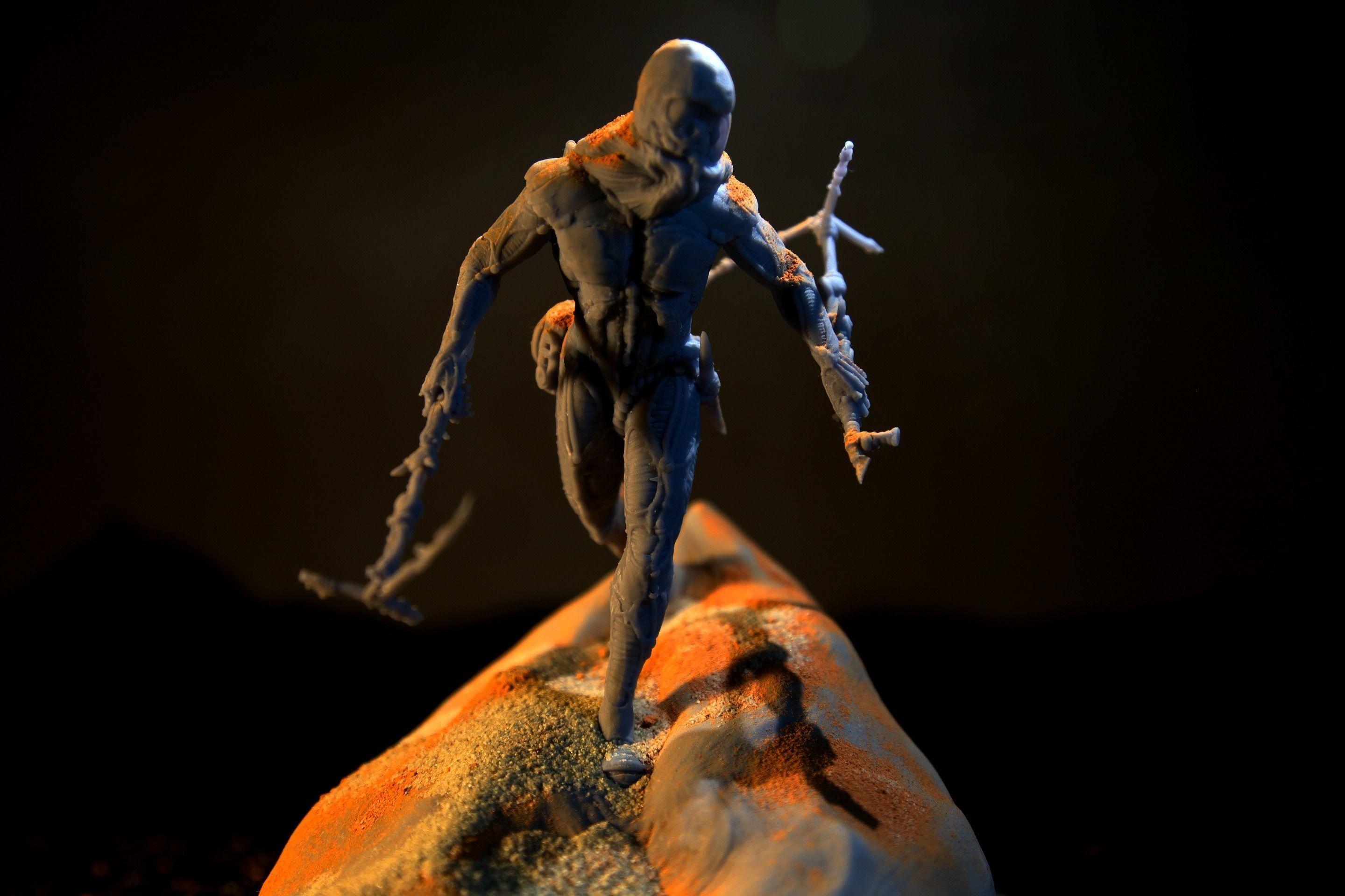 DUNE - Fremen Worm Rider - Dune Arrakis Warrior - Miniature 3D print model_7