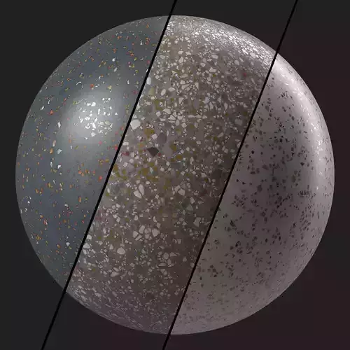 Terrazzo Materials 18- by Sbsar Generatator - Pbr 4k Seamless Texture