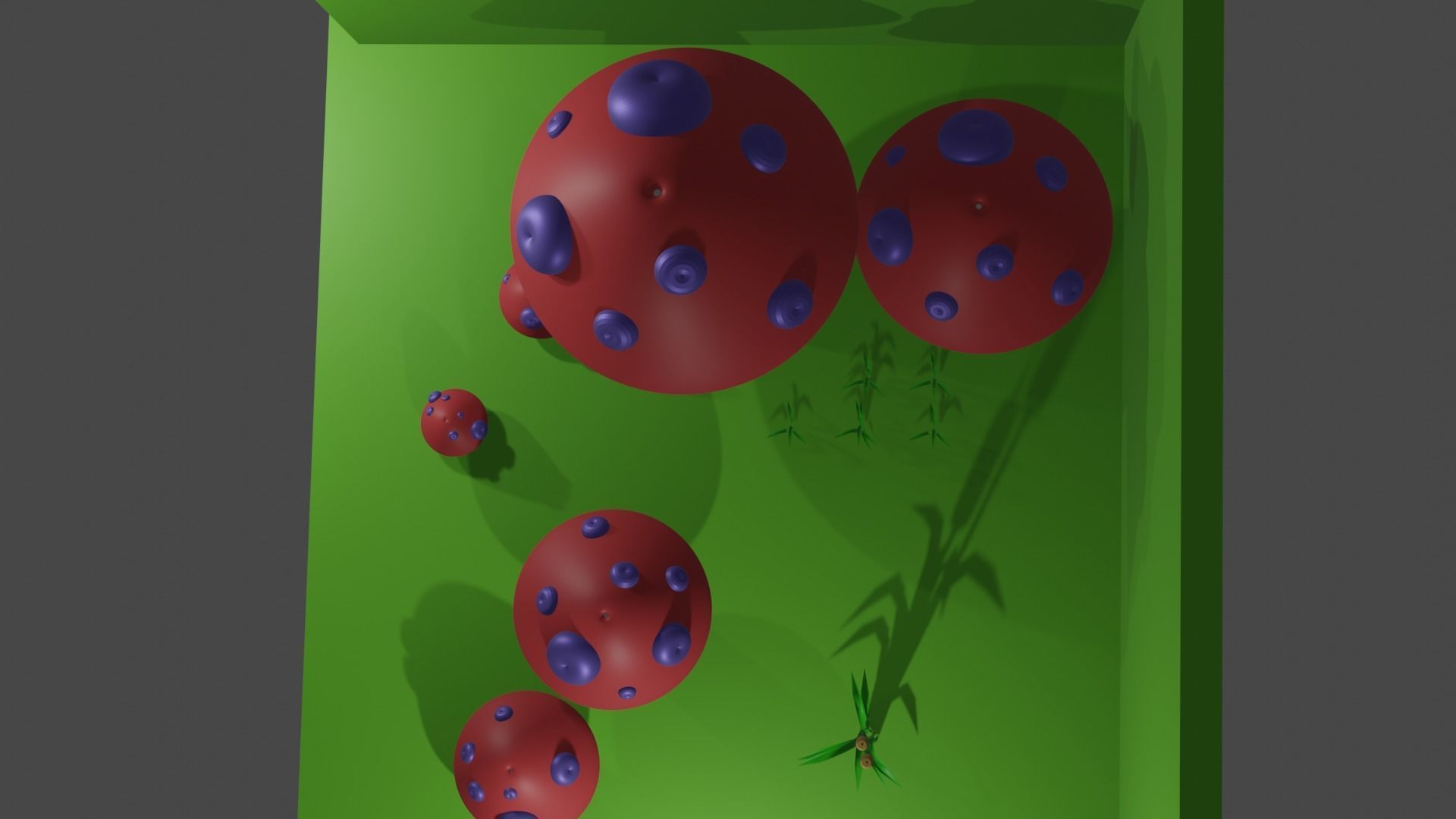 mashrooms pole Low-poly 3D model_2