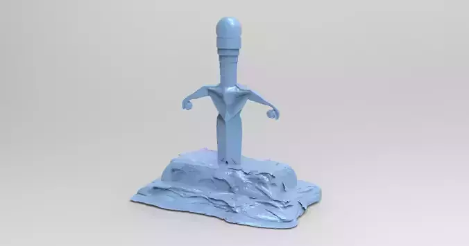 Alien Asteroid Archway sword in the stone