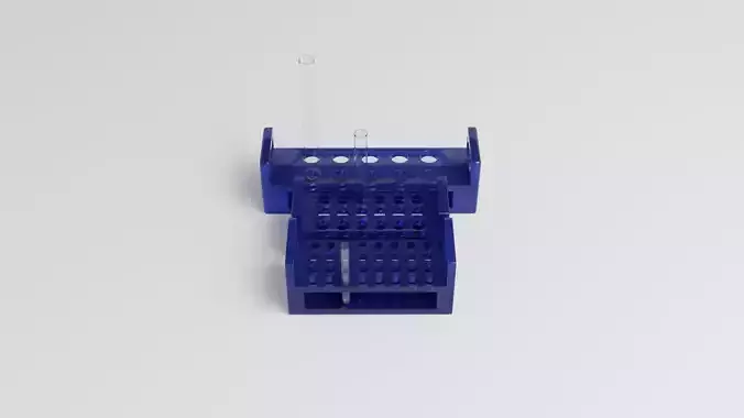 Test Tubes and Racks Collection Free 3D model