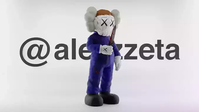 Kaws Michael Myers for Print 3D print model