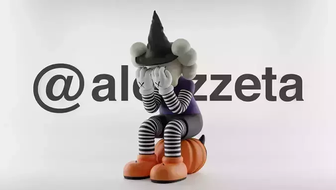 Kaws Halloween Passing Through Textured