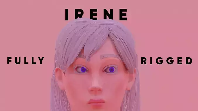 Irene Fully rigged in blender