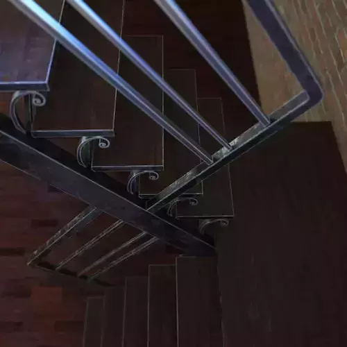 metal staircase loft