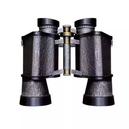 3d biniculars 7x50  Low-poly 3D model