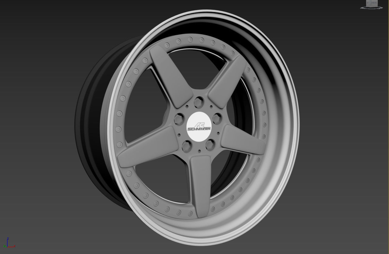 AC Schnitzer custom wheel 3D model_9