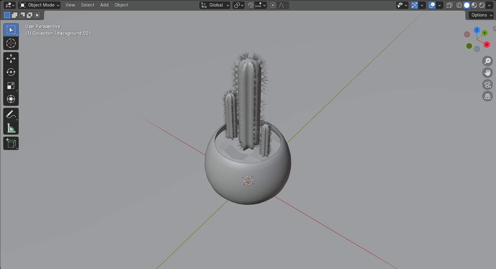 Cactus Pilosocereus Pachycladus 3D model_15