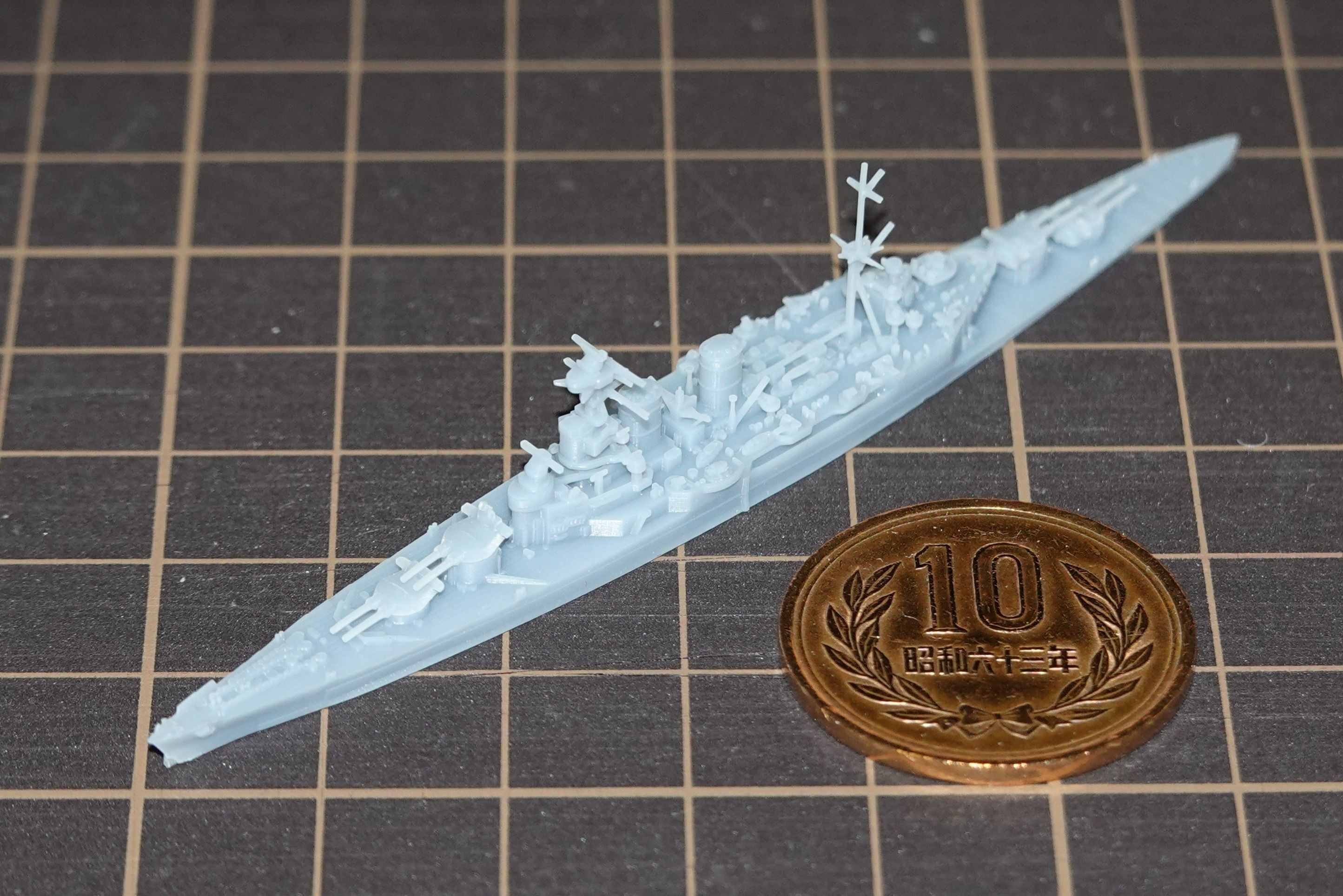 HMS HOOD for micro scale printing 3D print model_1