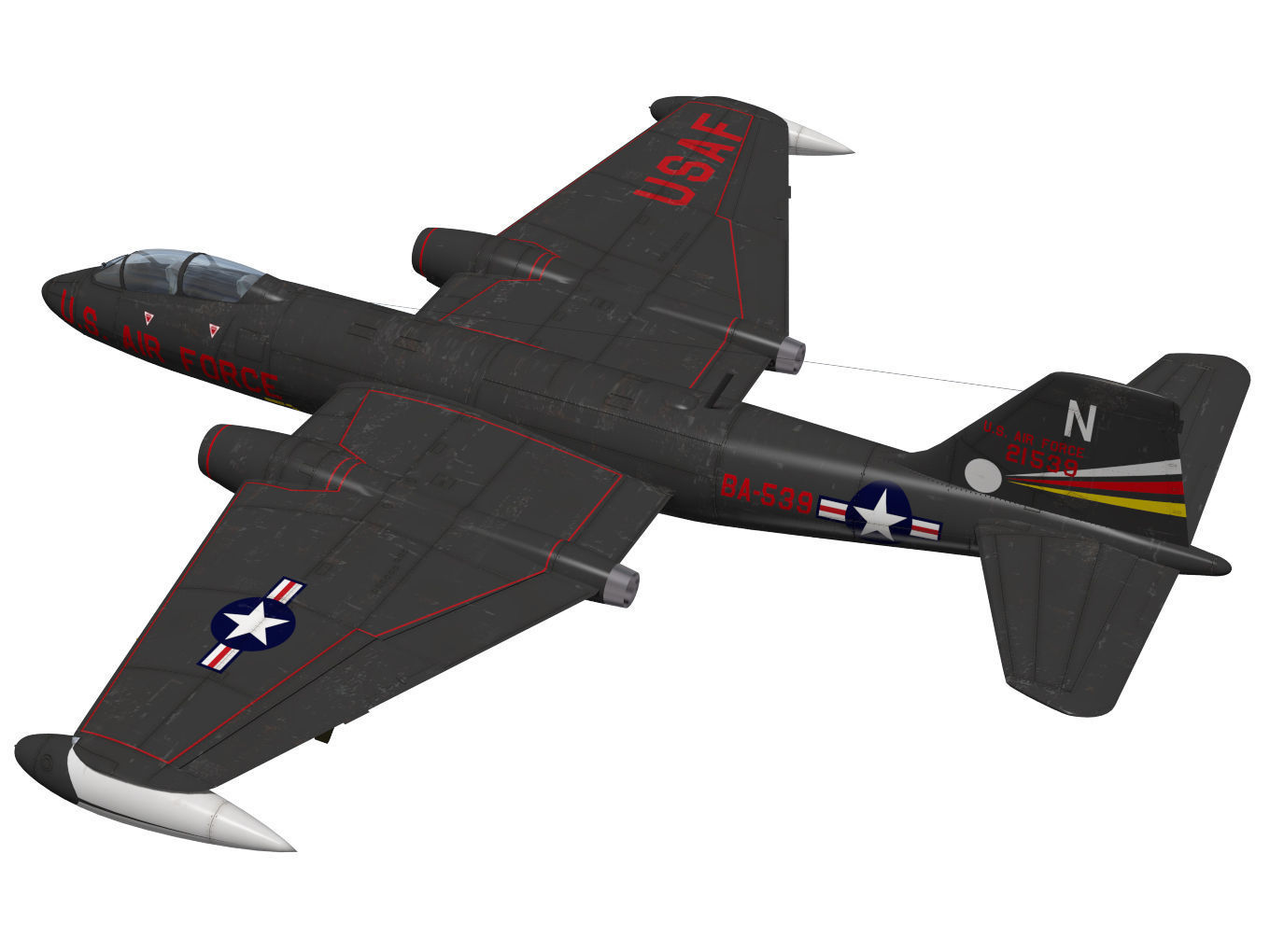 Martin B-57B Canberra 3D model_1