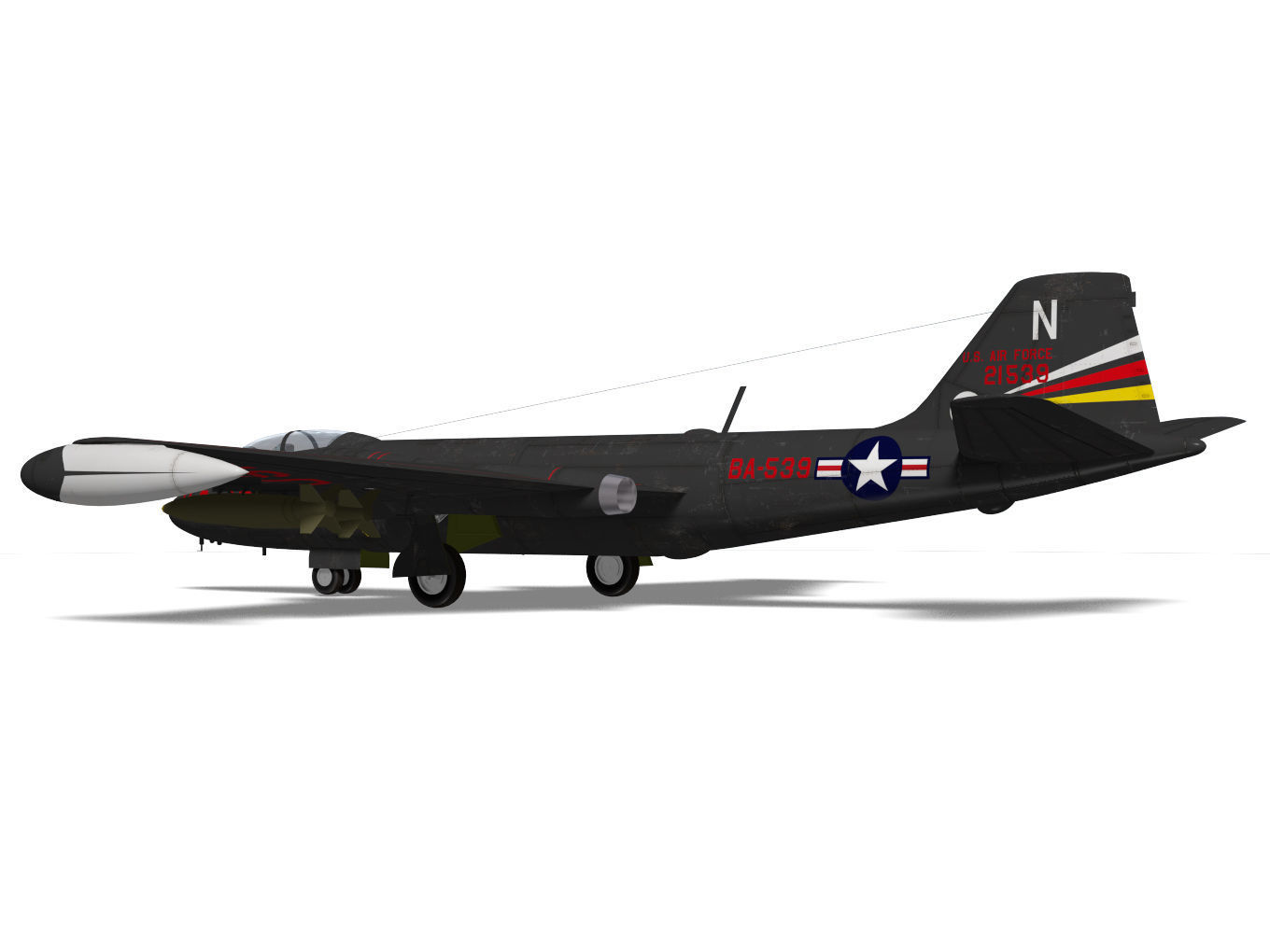 Martin B-57B Canberra 3D model_7