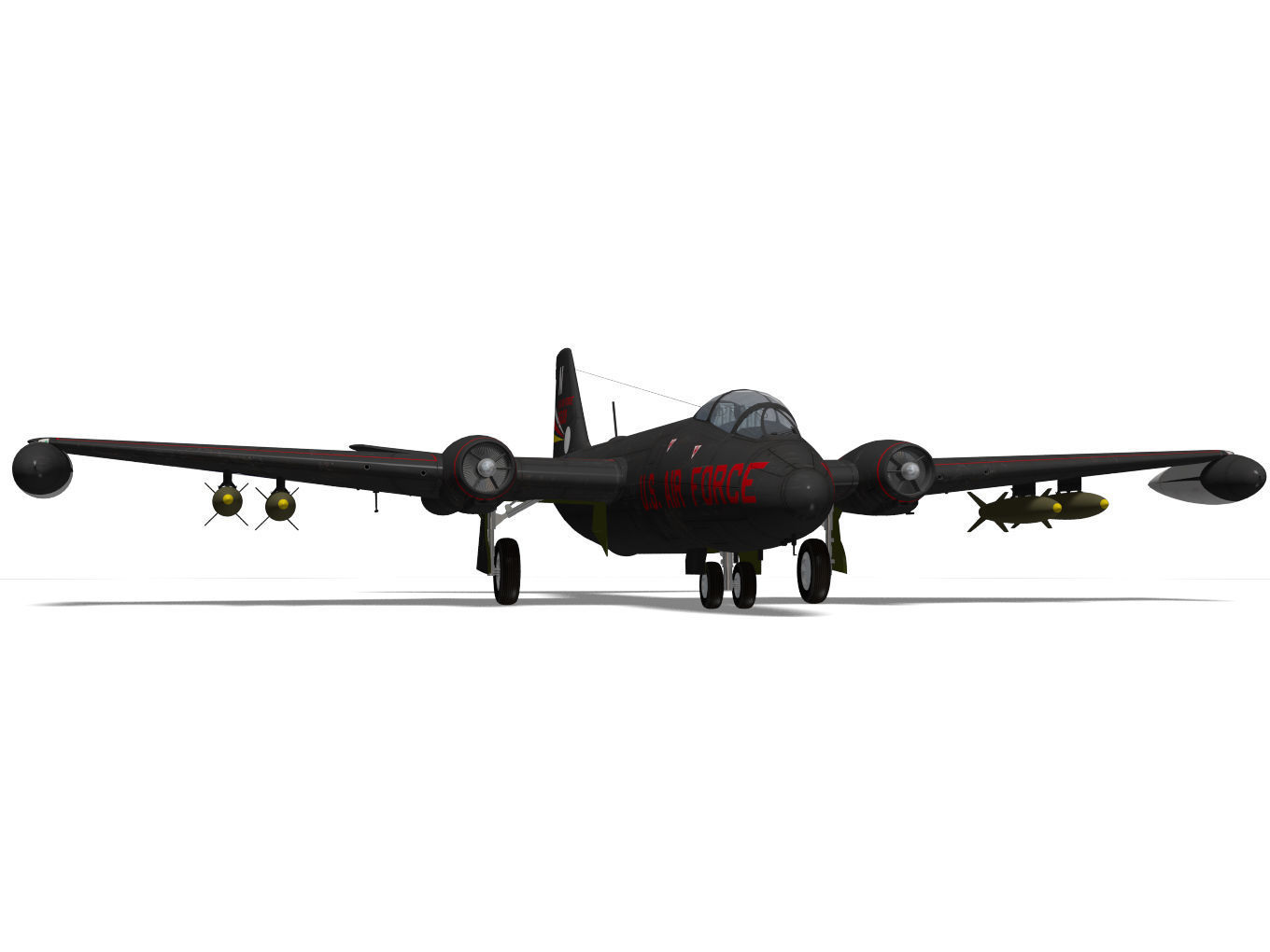Martin B-57B Canberra 3D model_8