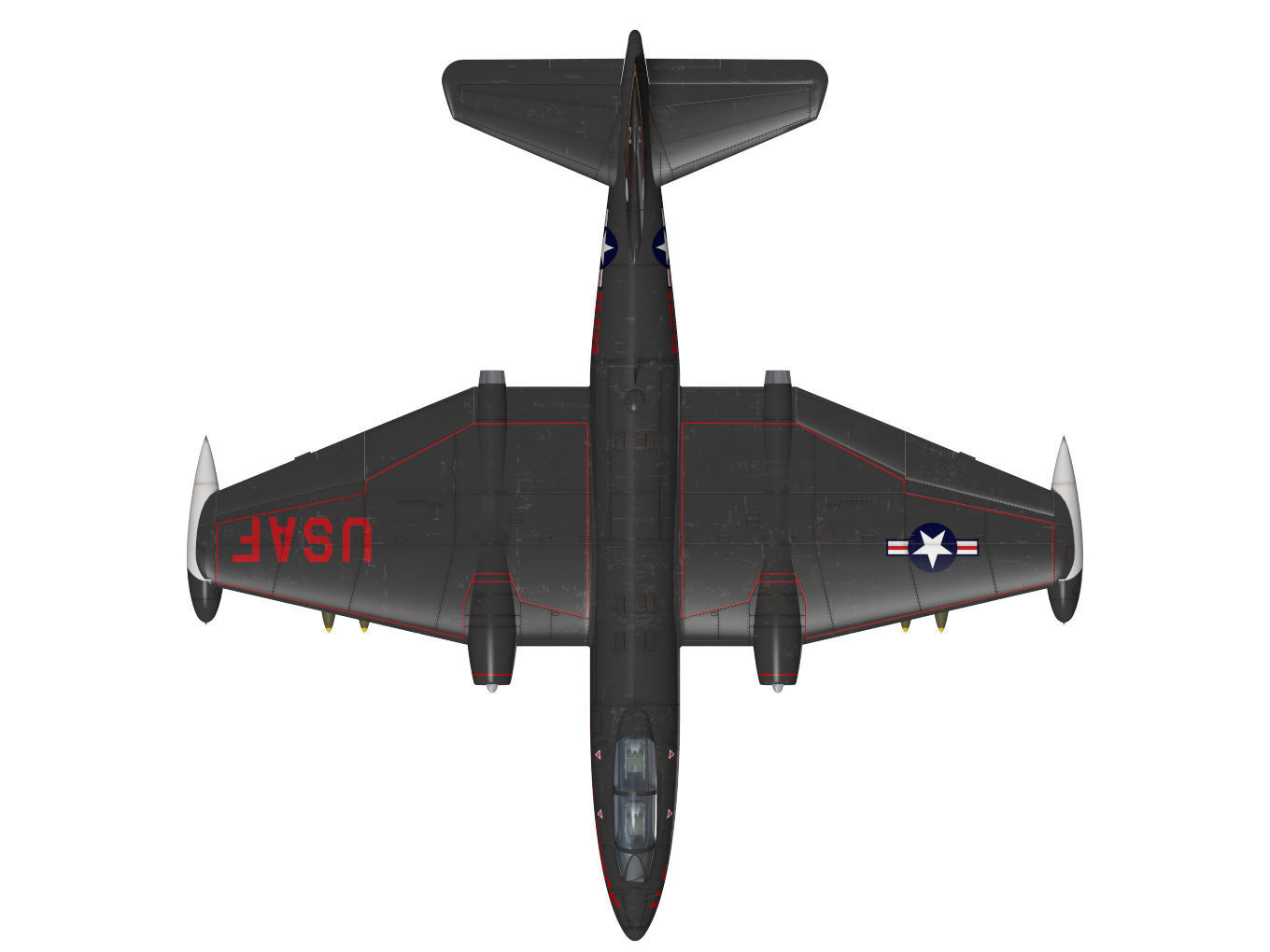 Martin B-57B Canberra 3D model_12