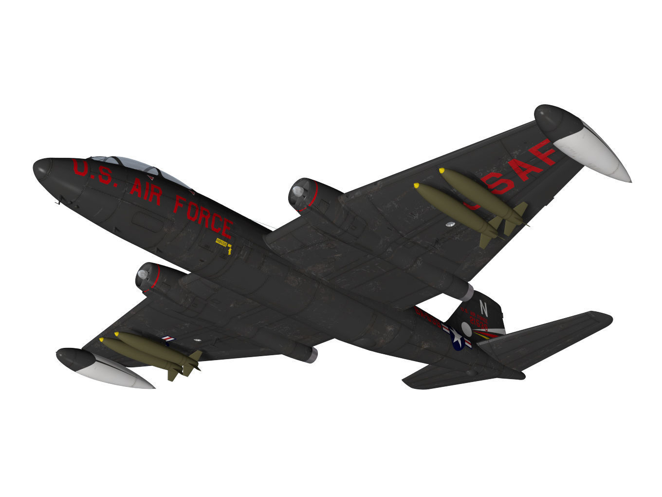 Martin B-57B Canberra 3D model_4
