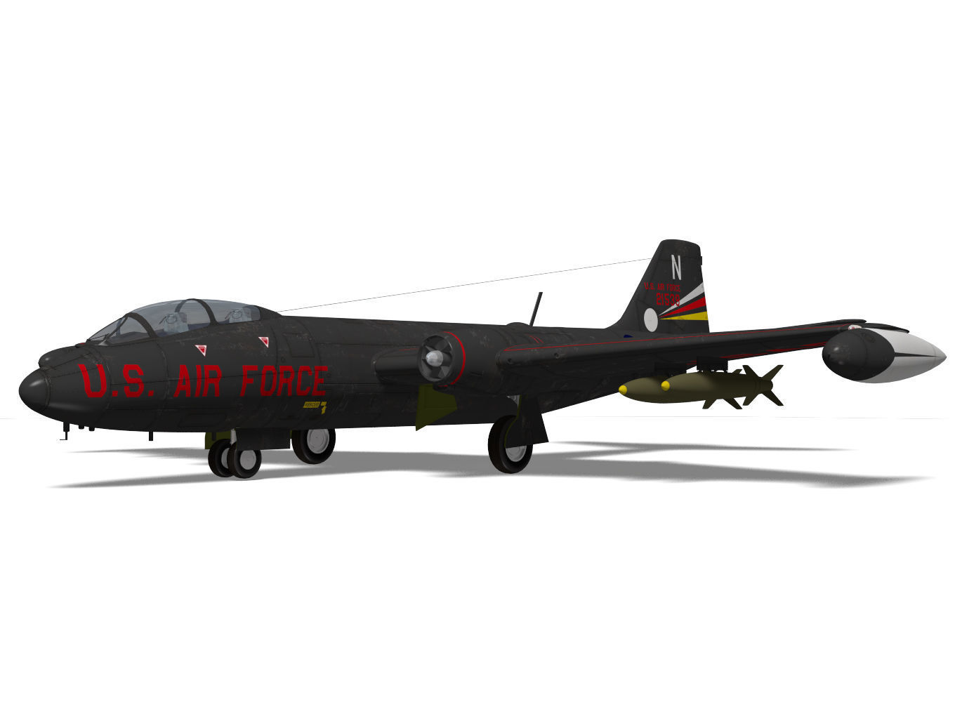 Martin B-57B Canberra 3D model_6