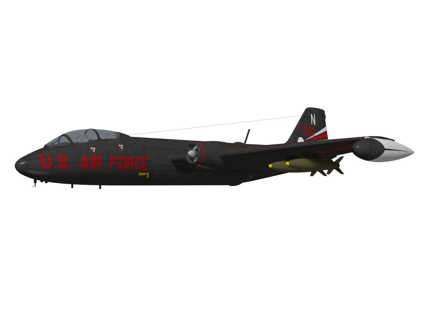 Martin B-57B Canberra 3D model_3