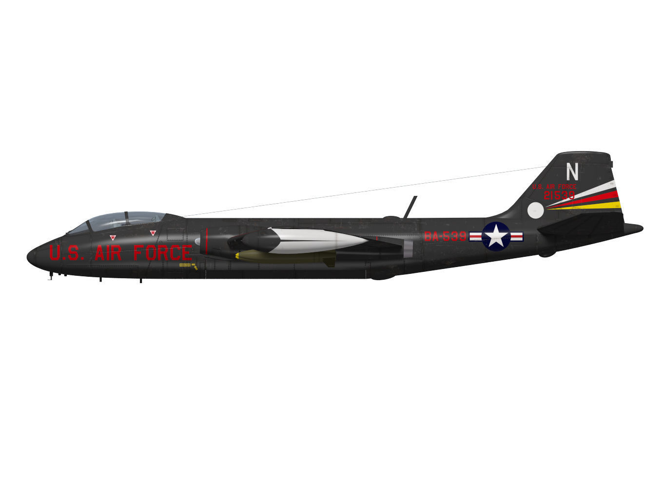Martin B-57B Canberra 3D model_9