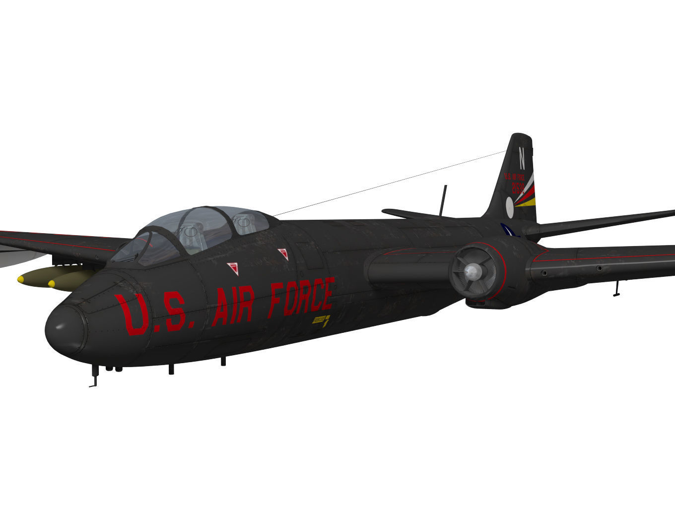 Martin B-57B Canberra 3D model_5