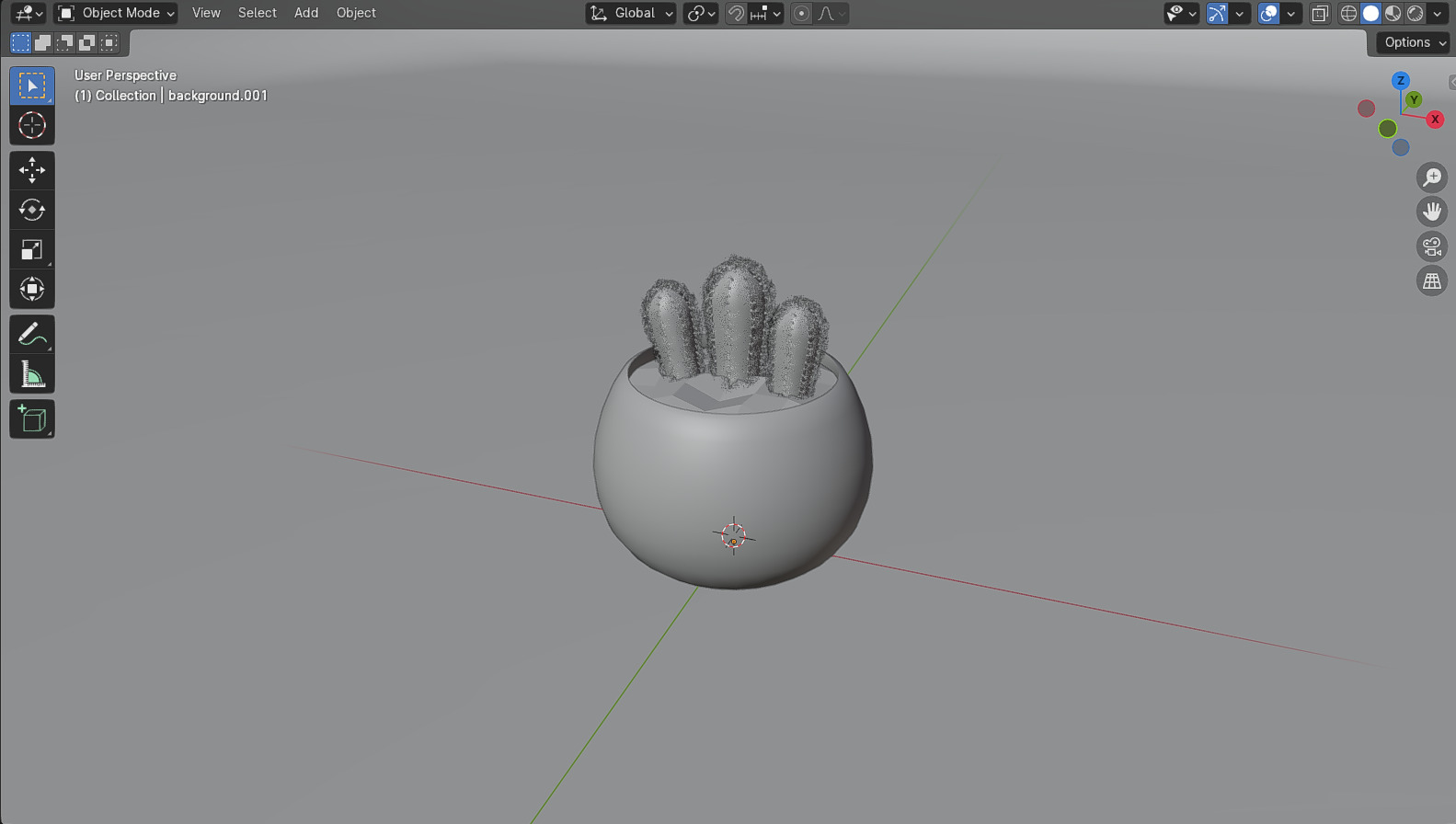 Cactus Mammillaria Elongata 3D model_12