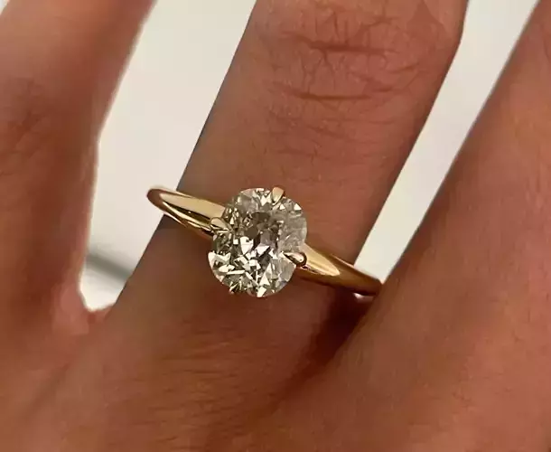 Cushion Claw Diamond Engagement Ring 