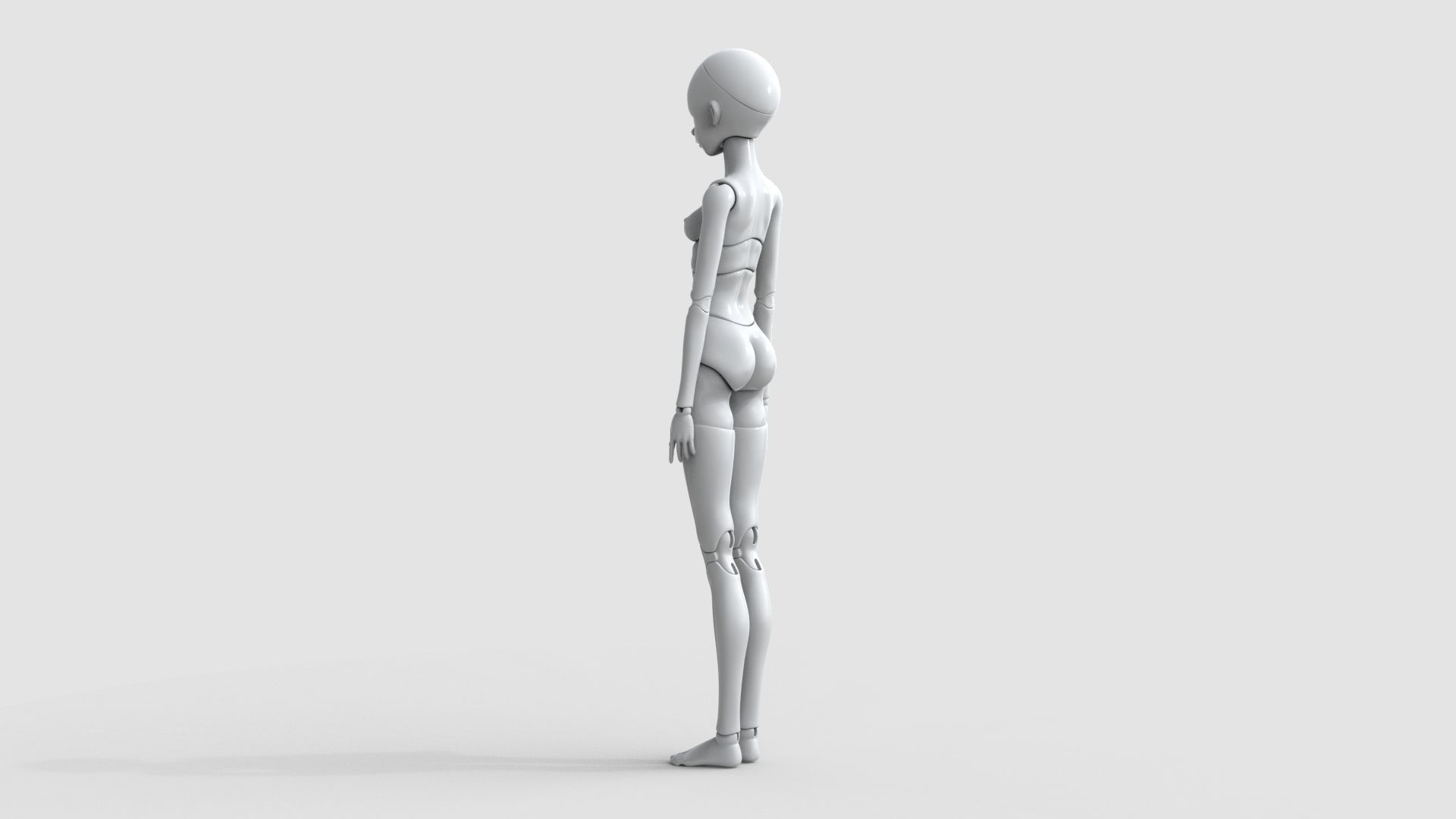 BJD doll Leticia ball joint doll 3D print model_9