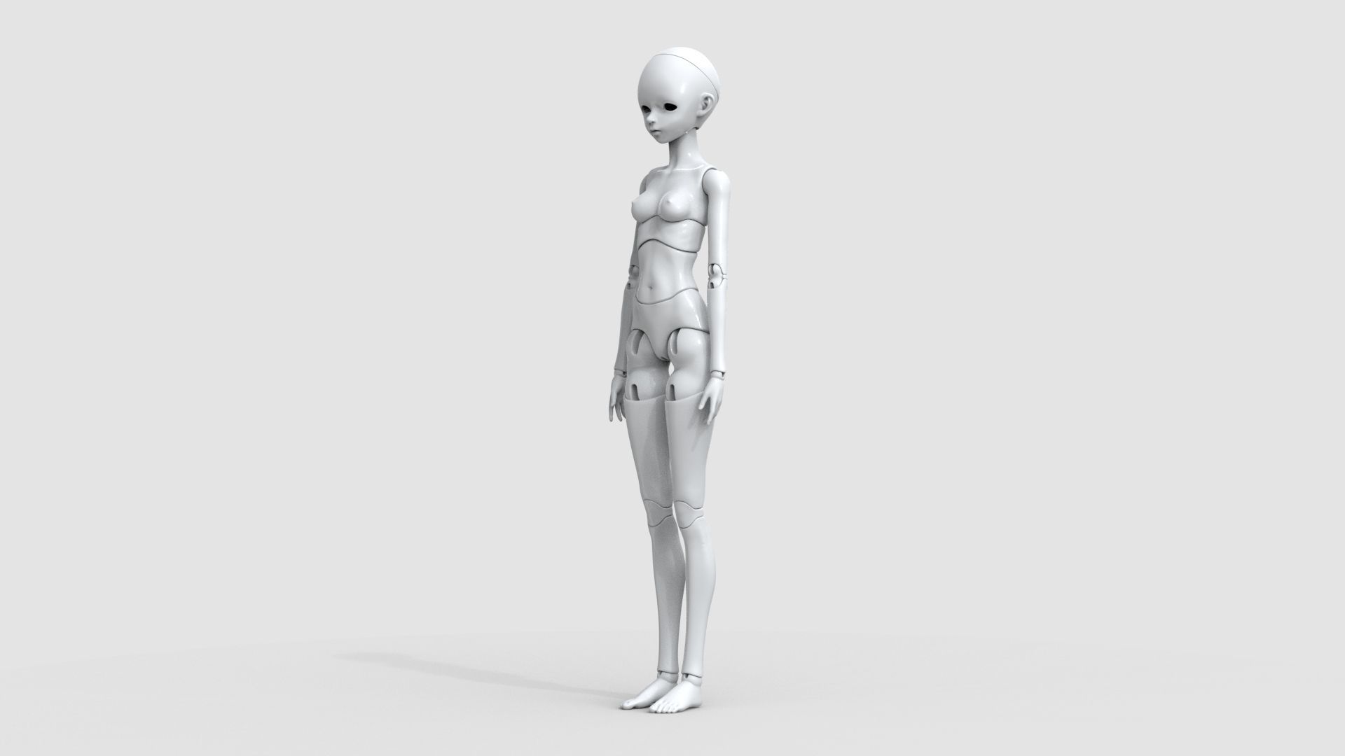 BJD doll Leticia ball joint doll 3D print model_7