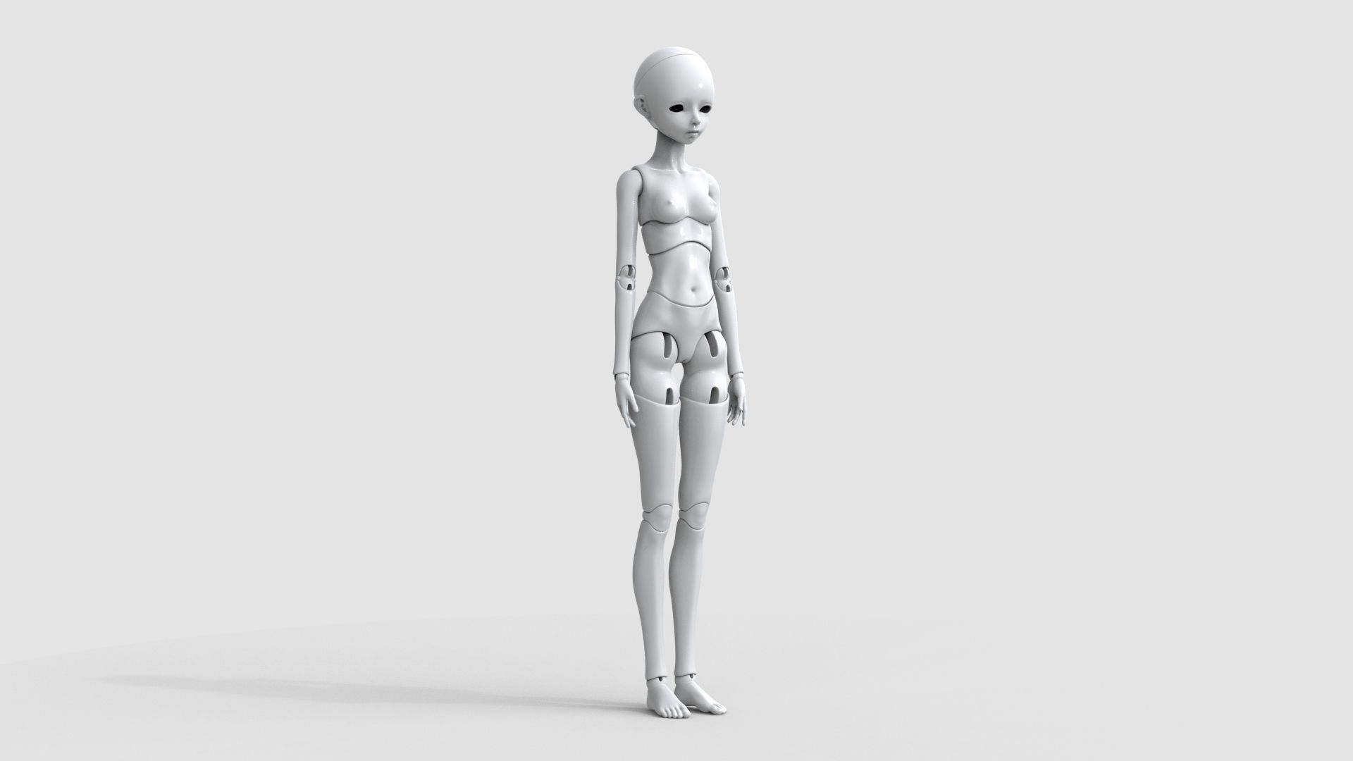 BJD doll Leticia ball joint doll 3D print model_6