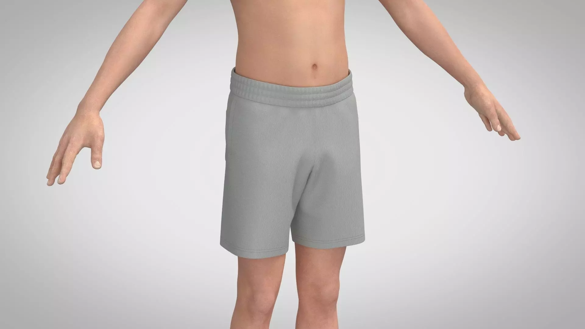 Men Shorts 3D model_0