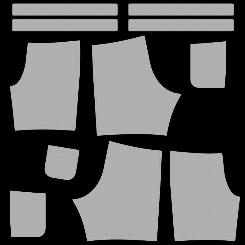 Men Shorts 3D model_11