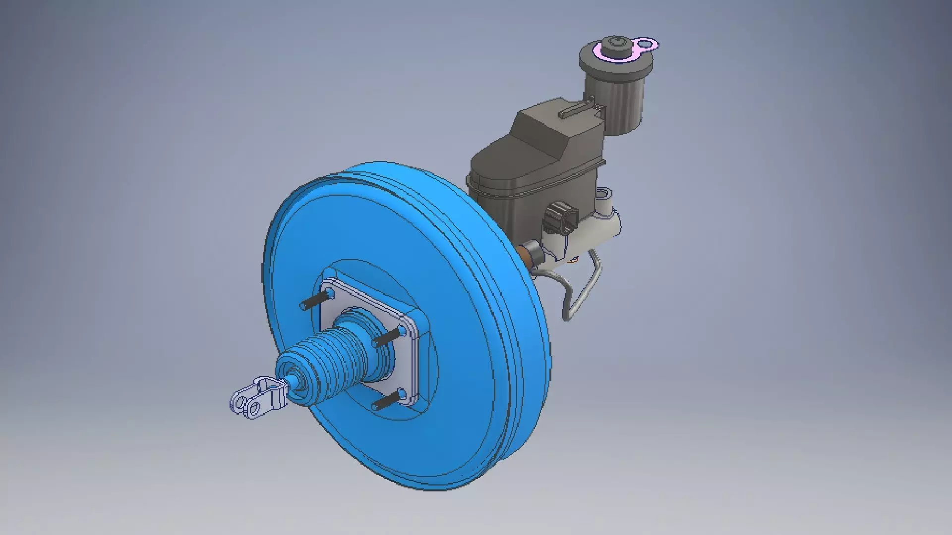 car master cylinder 3d model 3D model_0