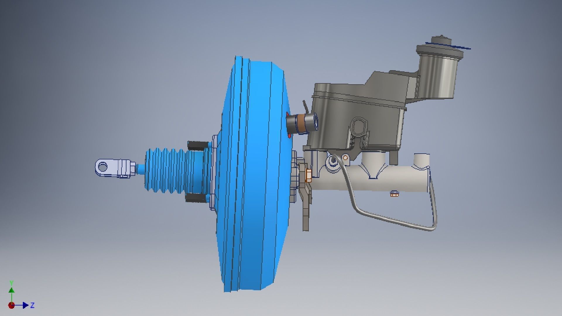 car master cylinder 3d model 3D model_3