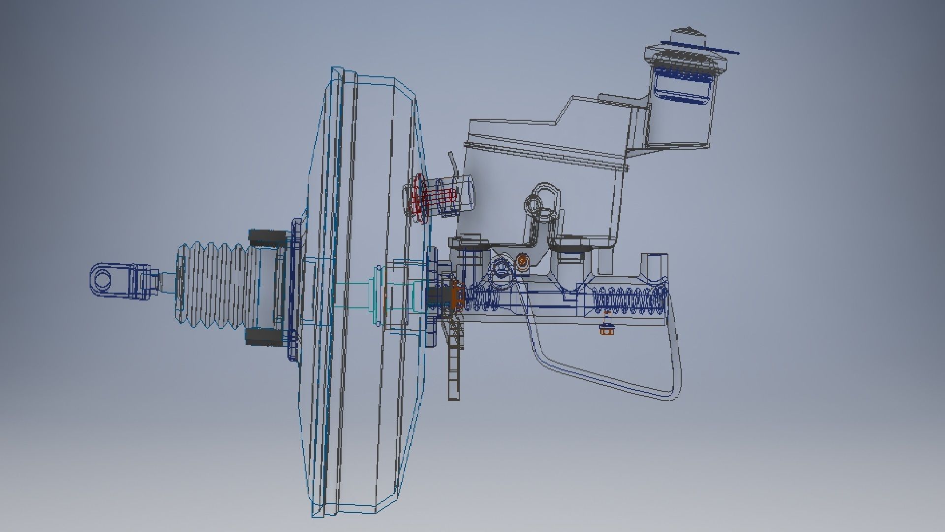 car master cylinder 3d model 3D model_8