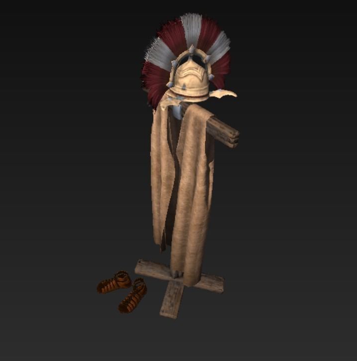 Roman Deco Interior Bundle Low-poly 3D model_15