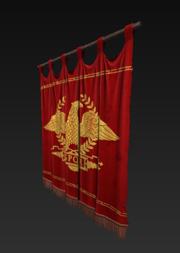 Roman Deco Interior Bundle Low-poly 3D model_12
