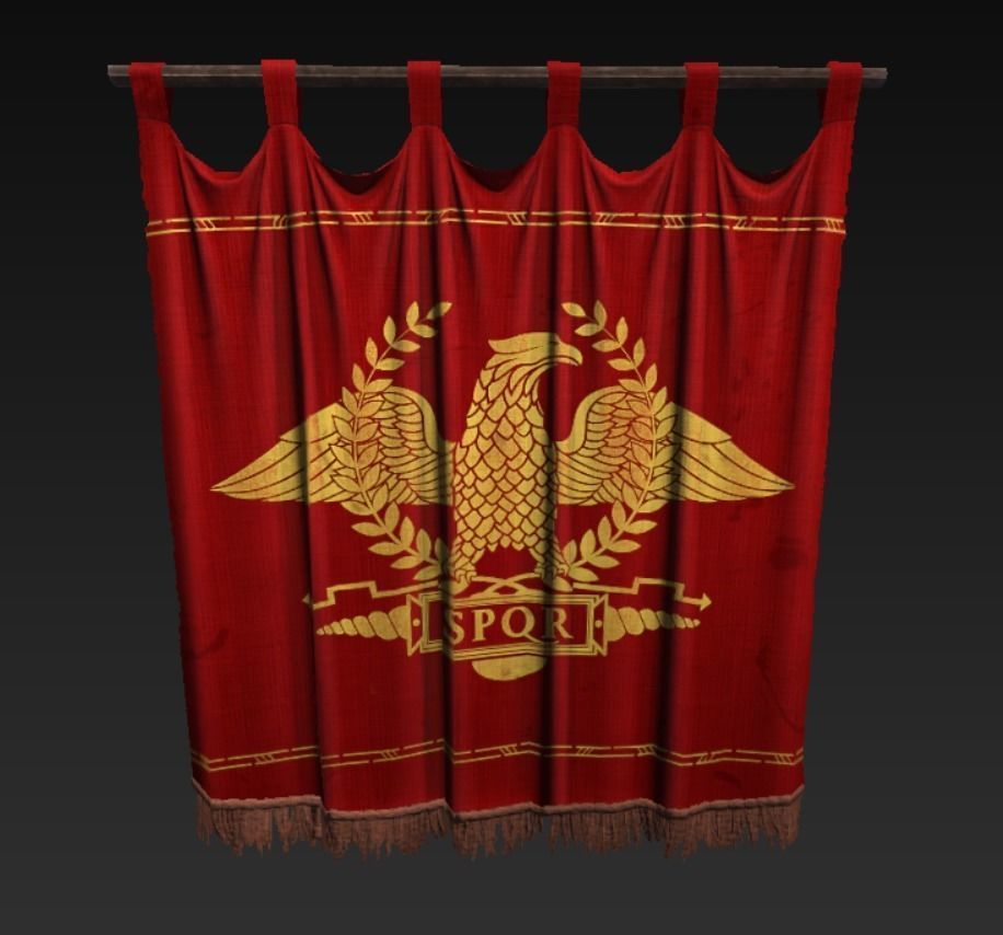 Roman Deco Interior Bundle Low-poly 3D model_1