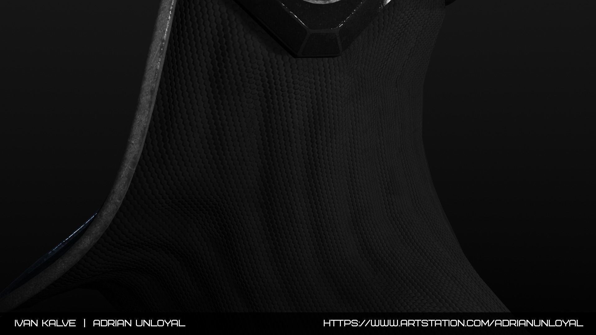 Sci-fi Deep-Dive Helmet Low-poly 3D model_3