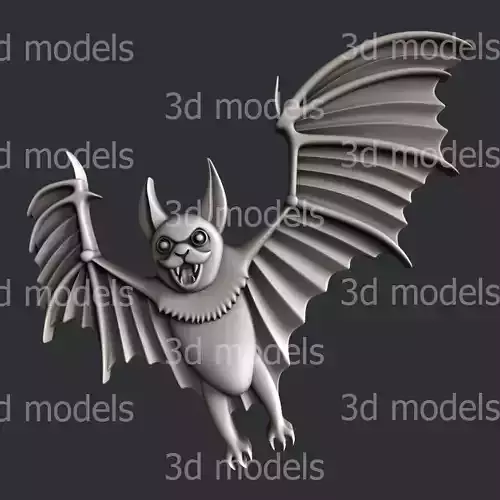 3d STL models for CNC router set bat halloween P476