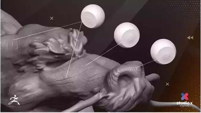 Reptile and Dragon Skin Alphas to use in ZBrush