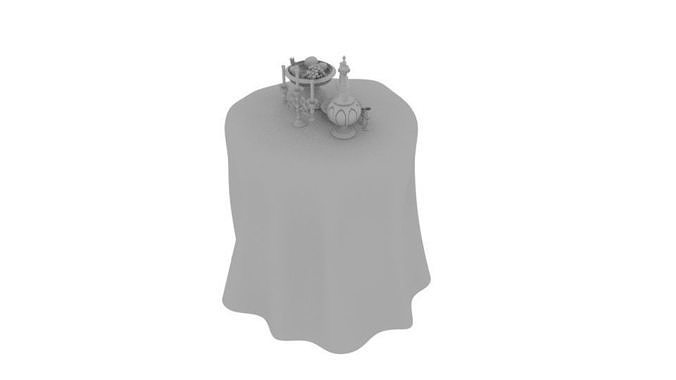 Fruit Bowl with Fruits Free 3D model