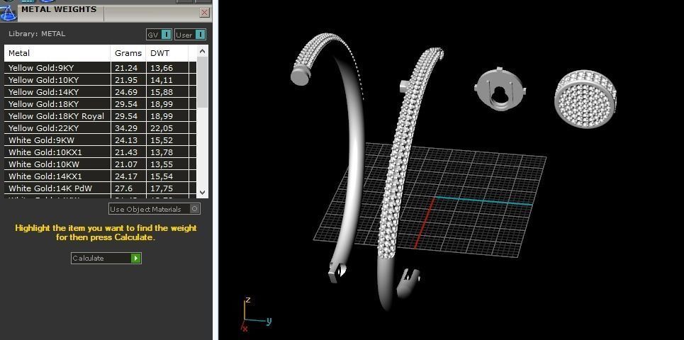 Bracelet N01262 3D print model_6