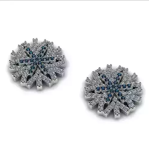 Earrings snowflake N01260