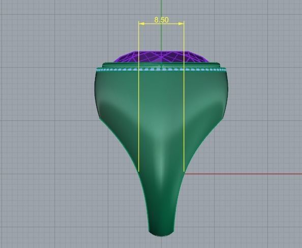 Ring N01256 3D print model_5